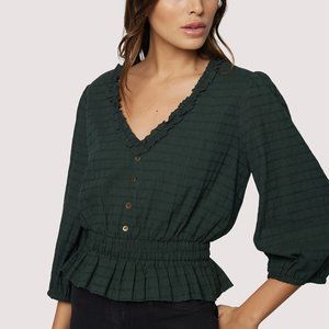 NWT Lost + Wander Forest Jewel top